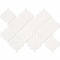 Msi Whisper White Arabesque SAMPLE Glazed Ceramic Mesh-Mounted Mosaic Wall Tile ZOR-MD-0427-SAM - alternate 1